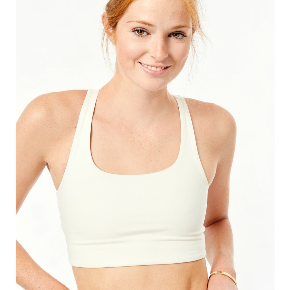 Girlfriend Collective Paloma Sports Bra Ivory